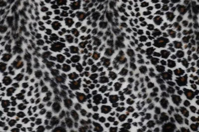 ヒョウフリースファブリック
